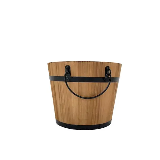 8" Natural Wood & Metal Bucket by Ashland® {3}