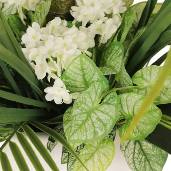 6ft. Artificial Lemon Tree in White Decorative Pot {5}