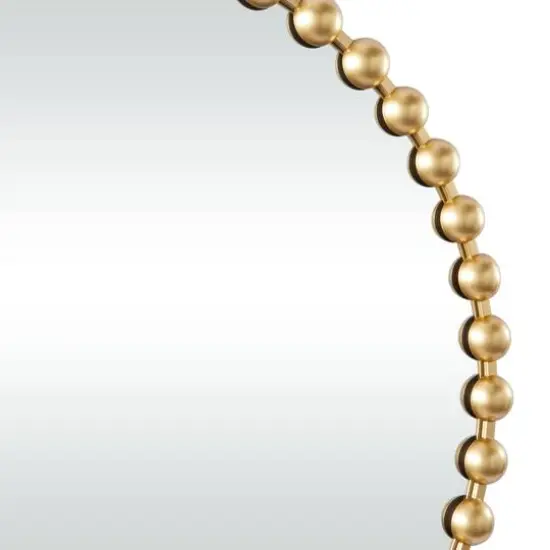 CosmoLiving by Cosmopolitan Gold Metal Orb Framed Wall Mirror 36" x 2" x 36" {5}