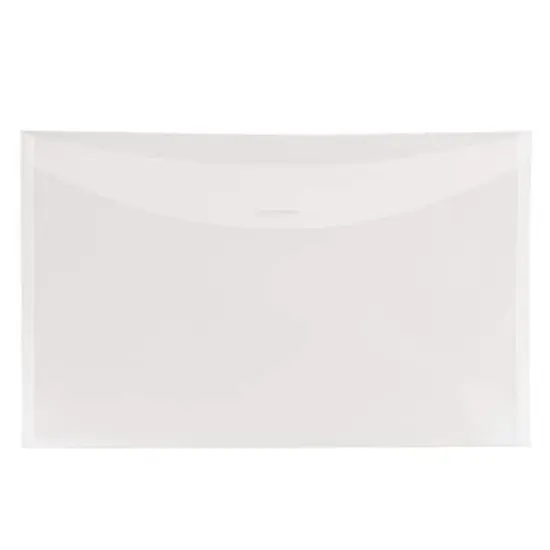 JAM Paper 6" x 9" Clear Plastic Tuck Flap Closure Envelopes, 12ct. {1}