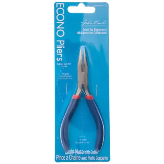 John Bead Multi Purpose Stainless Steel Chain Nose With Cutter Jewelry Econo Pliers {4}