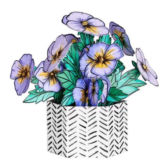 Faber-Castell&reg; Pop Up Coloring Pansy Bouquet Kit {5}