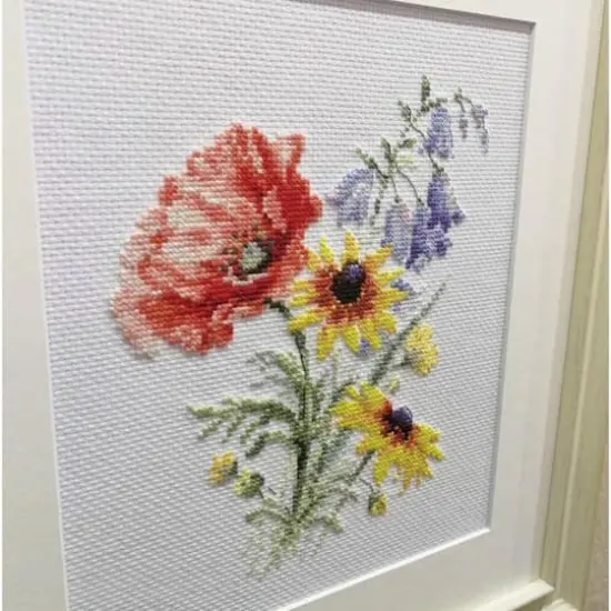 Alisa Bouquet With Poppy Cross Stitch Kit {4}