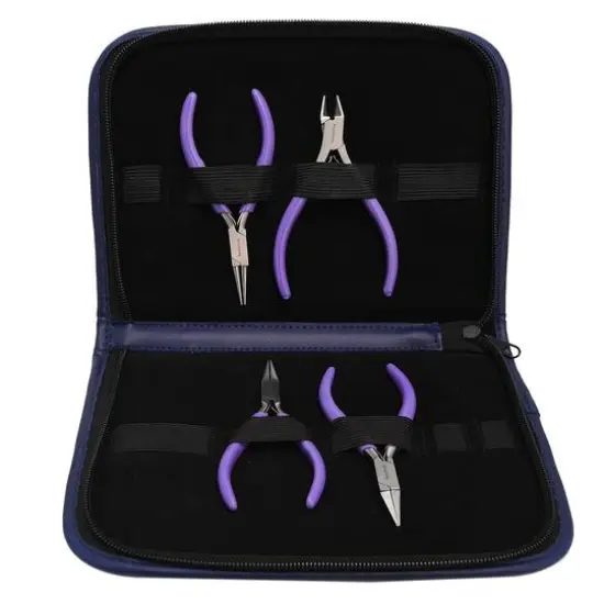 The Beadsmith&reg; 4 Piece Purple Pliers Set {4}
