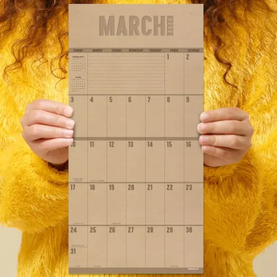 TF Publishing 2024 Big Grid-Kraft Mini Calendar {6}