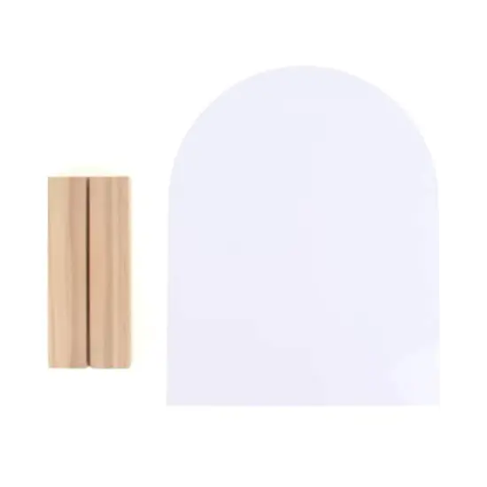 10.5" Acrylic Sign with Wood Stand by Make Market&reg; {5}