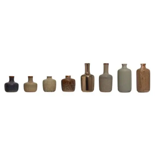 Hello Honey&reg; Stoneware Vases With Reactive Glaze Finish Set {1}