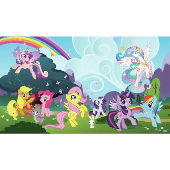 RoomMates My Little Pony XL Chair Rail Prepasted Mural {1}