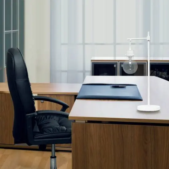 Lalia Home 24" White Matte 1 Light Beacon TableLamp with Clear Glass Shade {6}