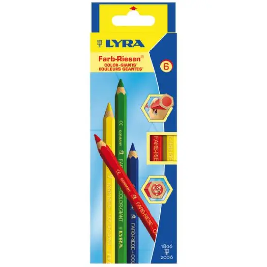 Lyra Color Giants 6 Color Pencil Set {1}