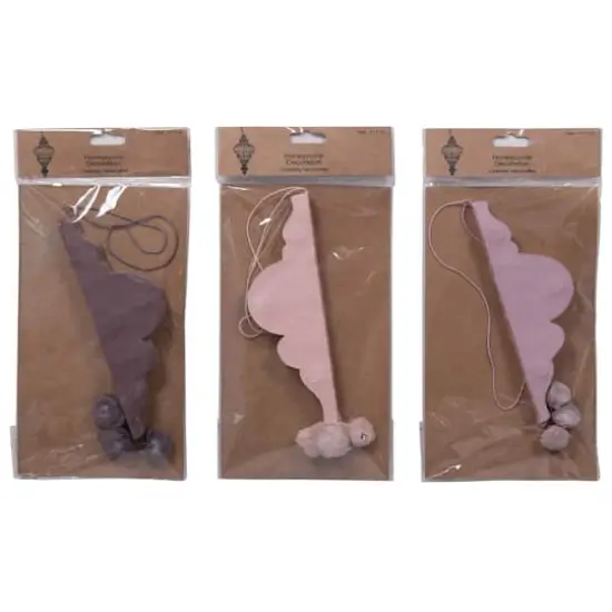 Hello Honey&reg; 6" Paper Ornament with Pom Poms Set {3}