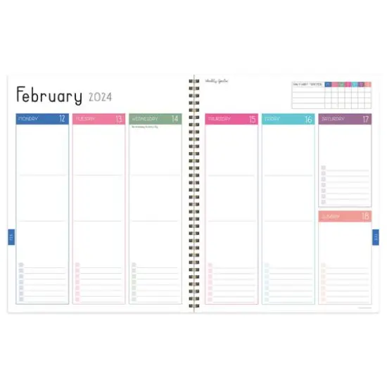 TF Publishing 2024 Pink Plum Blush & Petal Large Planner {4}