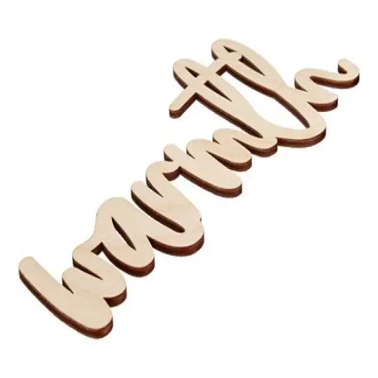 Leisure Arts&reg; 9" Warmth Wood Word {3}