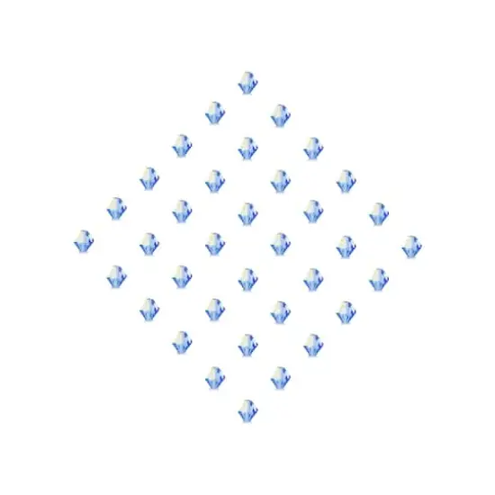 John Bead PRECIOSA 6mm Czech Crystal Bicone Beads, 36ct. Sapphire AB {3}