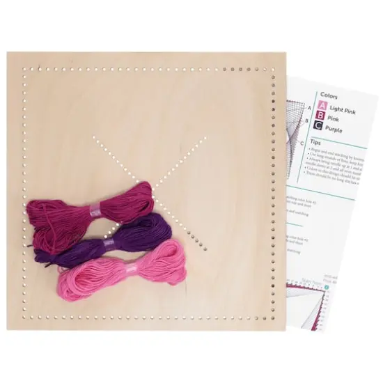 Leisure Arts&reg; Intermediate Twister Wood Stitched String Art Panel Kit  {4}