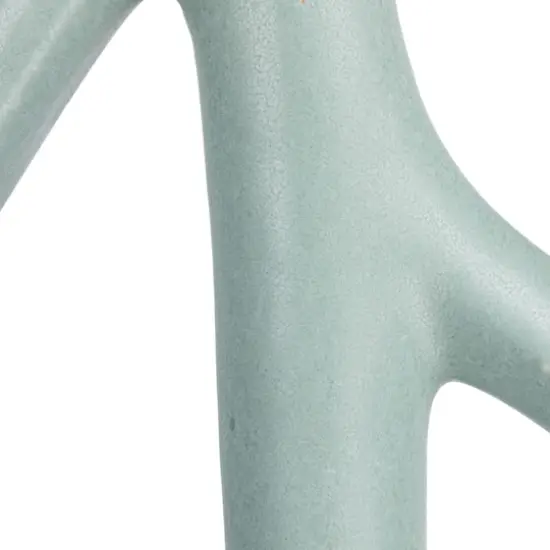 Hello Honey® Bloomingville 15" Matte Blue Stoneware Sculptural Vase {4}