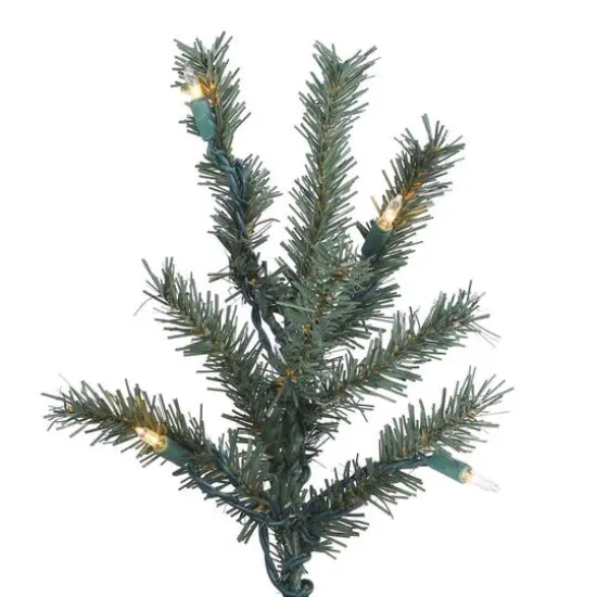 4ft. Pre-Lit Natural Bark Alpine Artificial Christmas Tree, Clear Dura-Lit&reg; Lights {4}