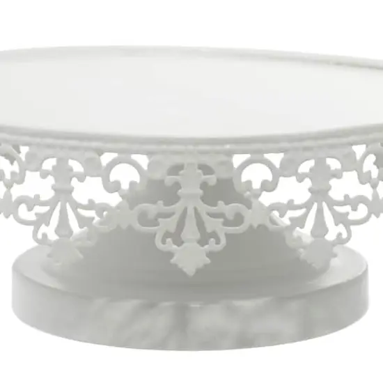 White Metal Vintage Cake Stand Set {4}