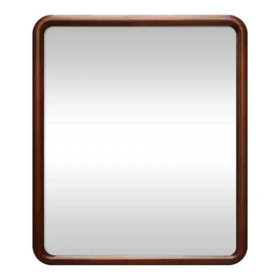 18" x 21" Rounded Corner Wood Decorative Mirror by Ashland&reg; {1}