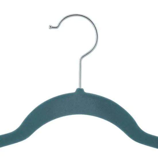 Laura Ashley Slim Velvet Hangers, 25ct. Dusty Blue {9}