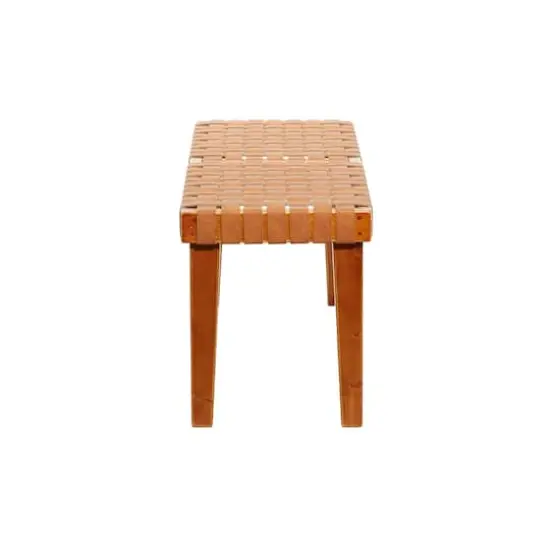 Brown Wood Rustic Bench {4}