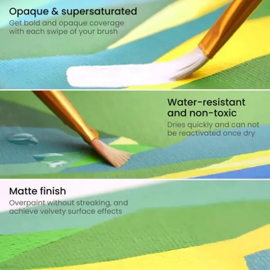 Arteza&reg; Spectrum Tones Acrylic Gouache Paint Set {4}