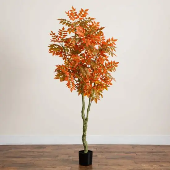 6ft. Autumn Sumac Artificial Fall Tree {7}
