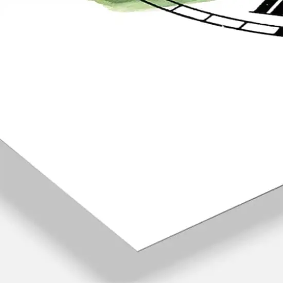 Designart 'Floursack Lemon I Farmhouse Multipanel Wall Clock {4}