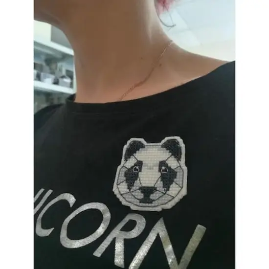 Oven Badge-Panda Cross Stitch Kit {3}