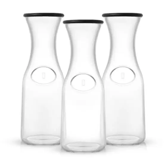 JoyJolt&reg; 35oz. Hali Glass Carafe Bottle Pitchers Set {4}