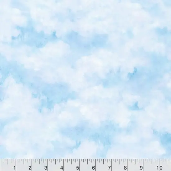 Robert Kaufman Sky Blue Brush Strokes Cotton Fabric {3}