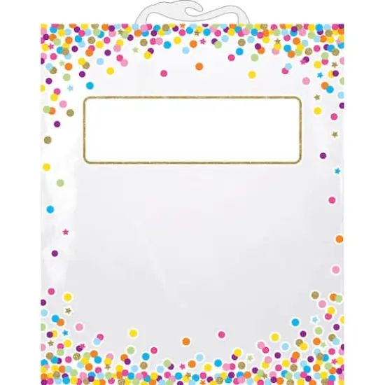 Ashley Productions&reg; 11" x 16" Hanging Confetti Pattern Storage/Book Bags, 12ct. {3}