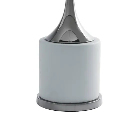 Grey Metal Traditional Table Lamp, 24" x 15" x 15" {5}