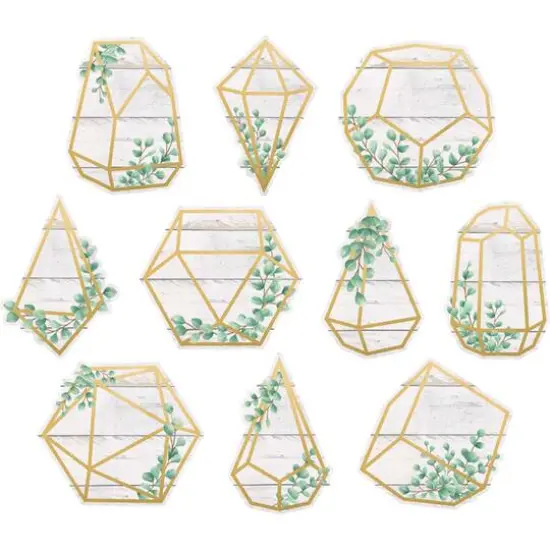 Teacher Created Resources Eucalyptus Geometric Terrarium Accents, 3 Packs of 30 {3}