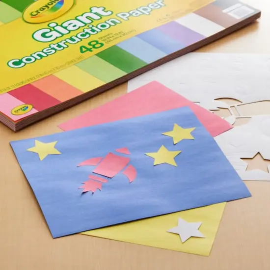 Crayola&reg; Giant Construction Papers with Stencil {3}