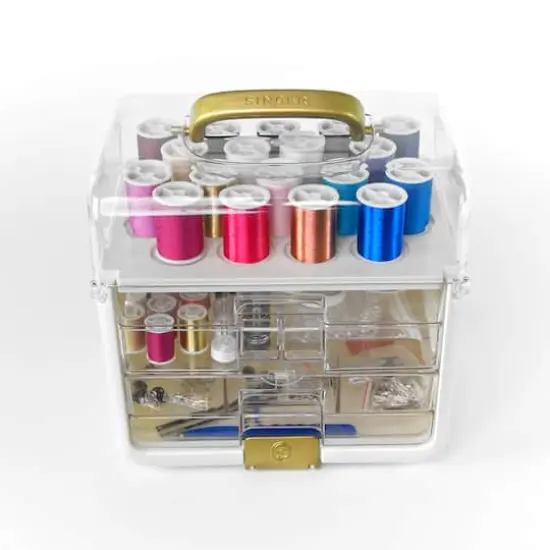 SINGER&reg; Sew-It-Goes 255 Piece Sewing Kit & Craft Organizer Sewing Storage Case with Metallic Embroidery Thread {3}