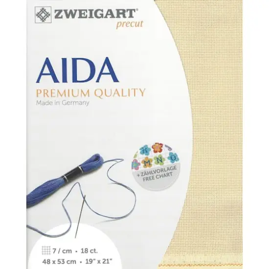 Zweigart&reg; Belfast Fein-Aida 18 Count Pre-Cut Fabric Beige {1}