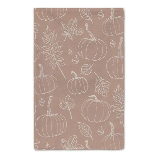 Count Your Blessings Dusty Rose Pumpkin Tea Towel Set {6}