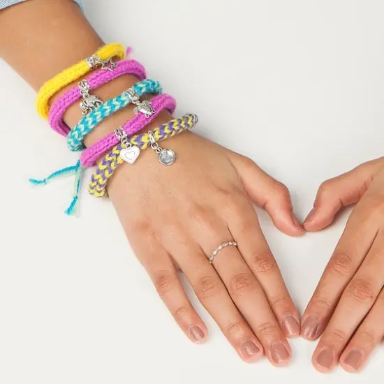 Creativity for Kids Quick Knit Charm Bracelets Kit {10}