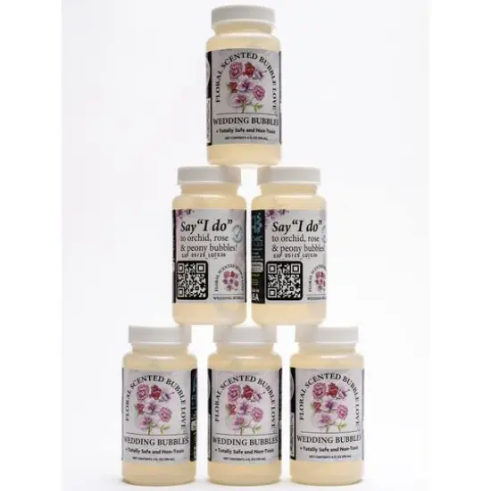 Atomic Bubbles 4oz. Bubble Love Floral Scented Bubbles, 6ct. {6}