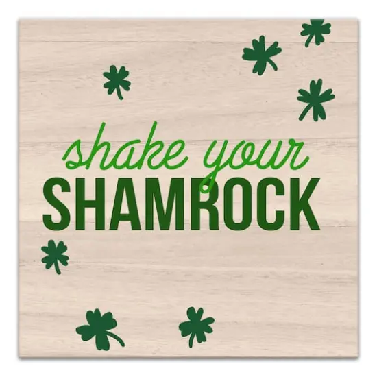 Shake Your Shamrock 16" x 16" Canvas Wall Art {1}
