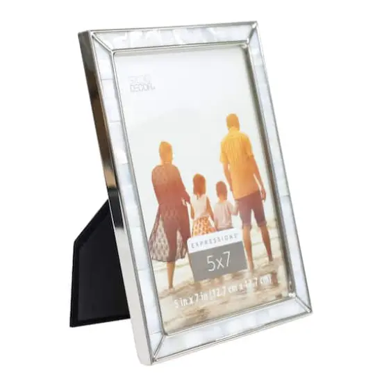 Expressions&trade; 5" x 7" Silver & Pearl Frame by Studio D&eacute;cor&reg; {7}