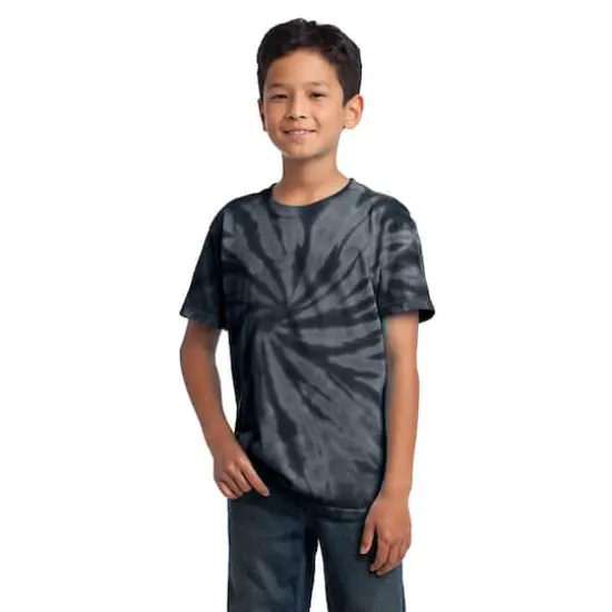 Port & Company&reg; Youth Tie-Dye T-Shirt Black {4}