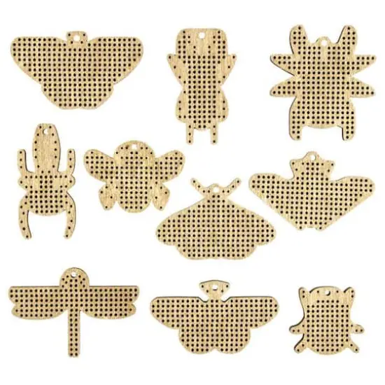Wonderland Crafts Nature Embroidery Wood Blanks Set {1}