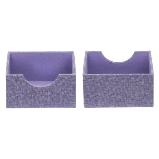 Household Essentials Square Drawer Organizers, 2ct. Purple {8}