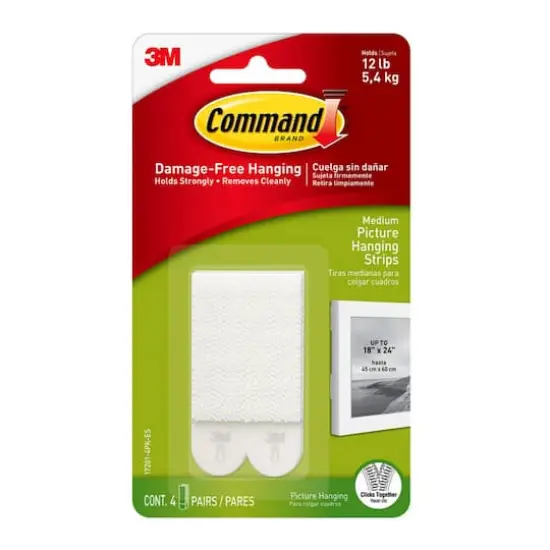 3M Command&trade; Medium Picture Hanging Strips {1}