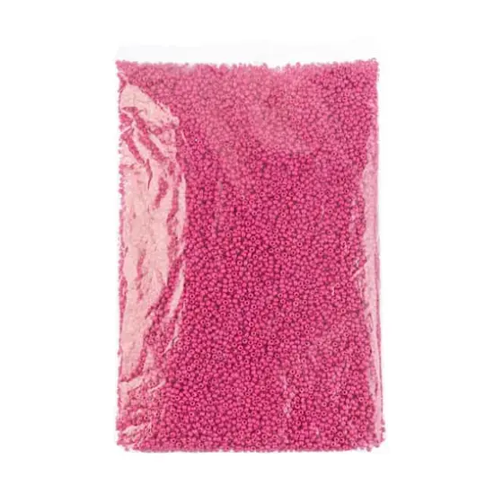John Bead Terra Intensive 8/0 Czech Glass Seed Beads, 500g Pink Matte {3}