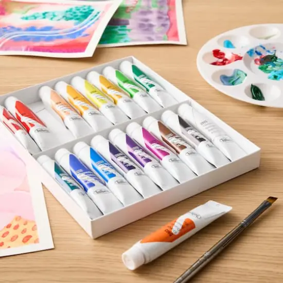Holbein Acrylic Gouache 18-Color School Paint Set {3}