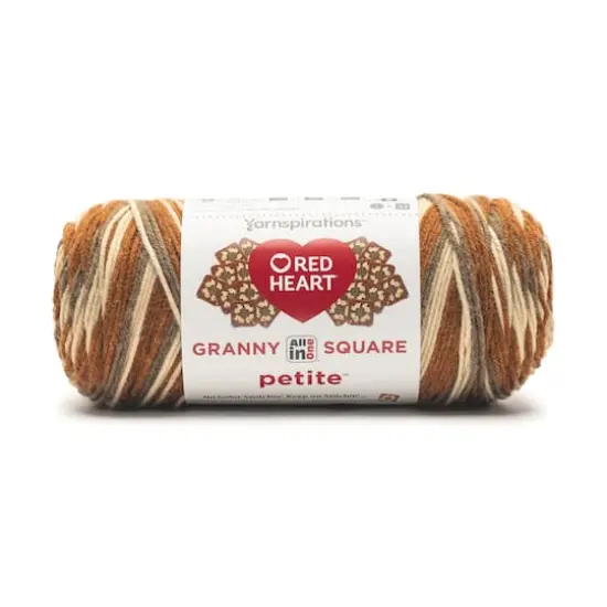 Red Heart&reg; All in One&trade; Granny Square Petit&trade; Yarn Mocha {1}