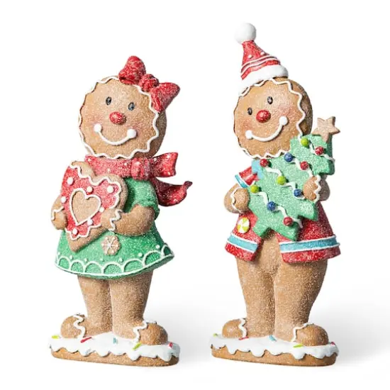 Glitzhome&reg; Gingerbread Table D&eacute;cor Set {7}